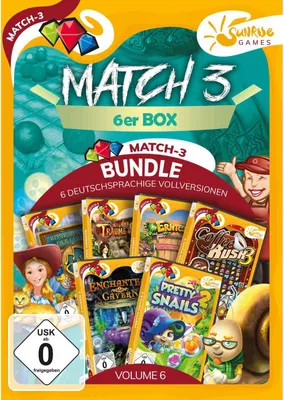 Produktbild von Match 3 6-er Box Vol. 6 PC SUNRISE