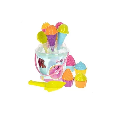 Image de ColorBaby-49265 Cube 18 cm + moules Glace et moules 37x18, Multicolore (49265) ColorBaby