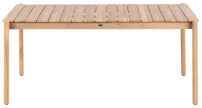 Zdjęcie produktu dla BELIANI Stół ogrodowych jasnobrązowy akacjowe 180 x 100 cm prostokątny 6-osobowy rustykalny