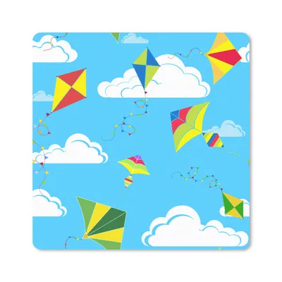 Produktbild von MuchoWow® Mauspad Mousepad Drachen - Sommer - Muster 30x30 cm - Mousepads - Maus Mat - Pad - Mausunterlage - Gaming