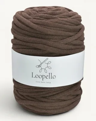 Produktbild von Loopello Baumwollkordel Pro 9 mm 100 m – Dunkelbraun