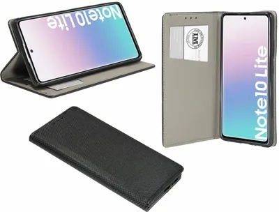 Obrázok produktu pre cofi1453 Knižkové puzdro Smart pre SAMSUNG GALAXY NOTE 10 LITE ( N770F ) Puzdro na mobilný telefón Wallet Cover with Stand Function, Card Slot Black