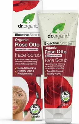 Produktbild von Dr Organic Rose Otto Face Scrub 125ml