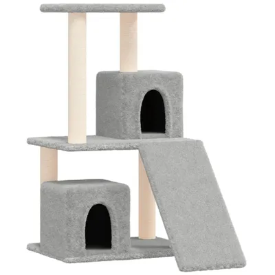 Obrázok produktu pre vidaXL Strom pre mačky so sisalovými škrabadlami svetlosivý 82 cm