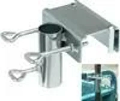 Produktbild von Schirmständer,Sonnenschirmhalter Balkongeländer, Balkon Regenschirmklemme Sonnenschirm Decking Halterung Ständer für Garten, Terrasse, Balkon, Geländer