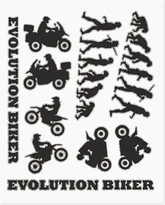 Image de Kit Adventure Autocollant pour valise moto, Evolution Biker, 20 x 24 cm