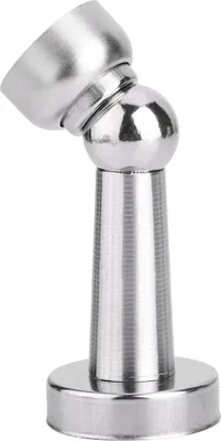 Produktbild von Schwere moderne rostfreie Edelstahl gebürstete magnetische Türstopper - Tür offen halten - Wand- und Bodenschutz - Schraubmontage