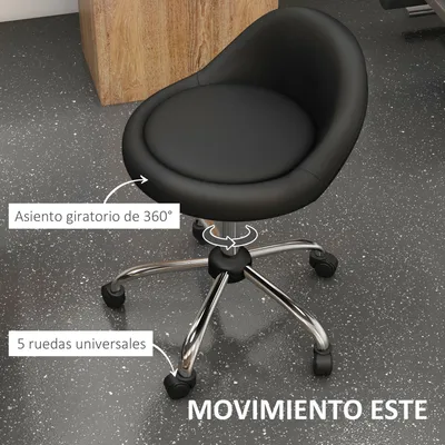 Image de Tabouret - Tabouret de salon / Repose-pieds - Structure en bois - Assise rembourrée - Pour la maison - Noir