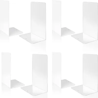 Immagine prodotto di Fermalibri in metallo con gommini antiscivolo 20cm*14cm-8 Bianco