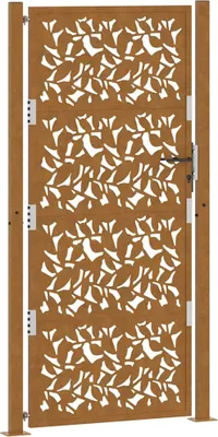 Obrázek produktu pro Zahradní brána 100 x 200 cm, odolná ocel, design křídla