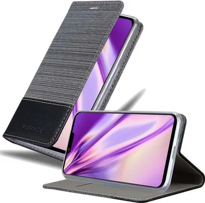 Image de Cadorabo Housse pour LG G8 Housse en gris pour téléphone portable Etui Book Case Cover