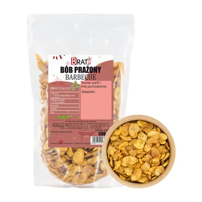 Zdjęcie produktu dla Bób prażony barbecue 500g Brat.pl