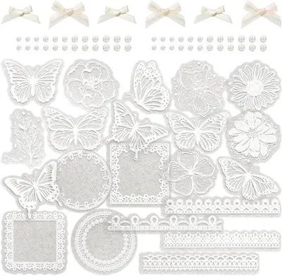 Obrázek produktu pro Retro samolepky z papíru s reliéfem pro scrapbooking a zdobení deníků