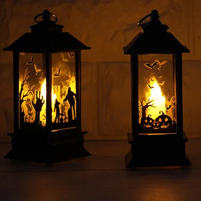 Image de Hallowen Flamme Lampe électronique LED Lumière de bougie Décorations de fête - #01