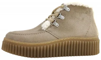 Imagen del producto de Zapatos de cordones Marc O'Polo para mujer, botas, zapatos de cordones, botas de invierno, color beige, estilo casual