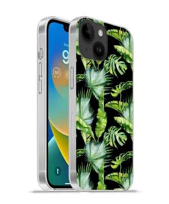 Produktbild von MuchoWow® Handyhülle Schutzhülle Hülle für Apple iPhone 14 - Softcase Palmwedel - Tropisch - Muster Silikon Softcase Handy Hülle - Mobiltelefonhülle