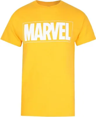 Image de Marvel - T-shirt Logo pour homme TV863 (XXL) (or jaune)