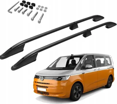 A set of roof racks and a van.