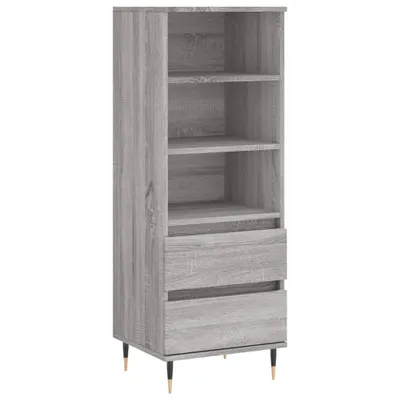 Produktbild von "Winteraktion" Highboard Grau Sonoma 40x36x110 cm Holzwerkstoff - Kommoden CC20726