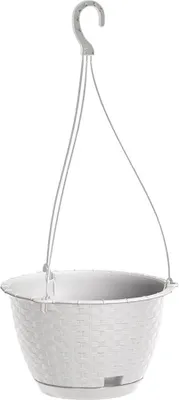 Immagine prodotto di Vaso da fiori sospeso RATOLLA ROUND W plastica d22x14cm