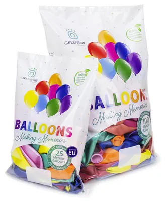 Partyluftballons aus Naturlatex, 25 Stück, bunt