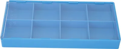 Produktbild von Kunststoff-Aufbewahrungsbox für Uhrenteile, Organizer für Uhrmacher-Reparaturwerkzeuge (8 Fächer)