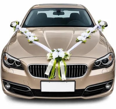 Obrázok produktu pre Dekorácia na auto na svadbu, vyrobená z umelých kvetov