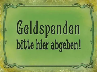 Produktbild von vianmo Holzschild 30x40 cm Geldspendenbitte hier abgeben