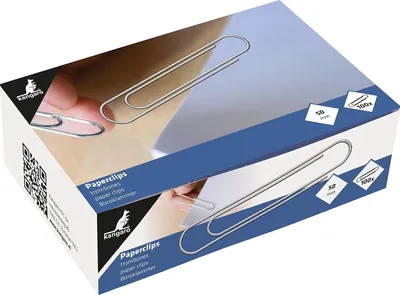 Zdjęcie produktu dla kangaro K-10050 kangaro Büroklammern, verzinkt, 50 mm, silber