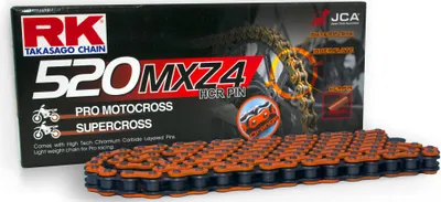Produktbild von Rk Ketten 520 mxz4 116 c orange schwarz offen