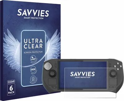 Produktbild von 6x Für Zotac Gaming Zone Schutzfolie Savvies Displayschutz Display Schutz Folie Klar Transparent