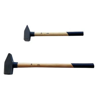 Produktbild von VaGo Schlosserhammer 3 -4 -5 kg Schlosser Hämmer Vorlschlaghammer Hickorystiel  2 tlg Set 3/5 kg