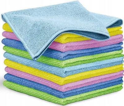 Produktbild von 10x Weiche Mikrofasertücher 30x30cm für Auto und Haushalt