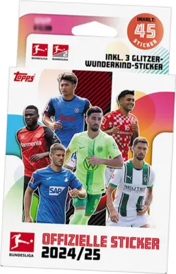 Produktbild von Topps Bundesliga Sticker 2025 - Fußball Sammelsticker - 1 Blister