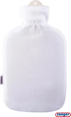 Produktbild von Sänger Wärmflasche 2,0 L mit Konturbezug Weiß, Gummizug