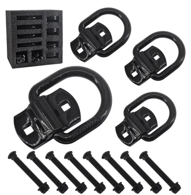 Image de Solidchoice - Ancrages en forme de D robustes pour camions et remorques de bateaux (lot de 4)