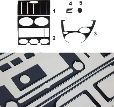 Obrázok produktu pre Interiérový dekor Kokpit pre Ford Fusion 2002-2005 Piano Black Optics 5ks