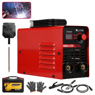 Produktbild von Andeman ARC MMA Schweißgerät 250A, Mini Elektrodenschweißgerät Tragbar, IGBT Schweißmaschine mit Hot Start & ARC Force, EU-Stecker