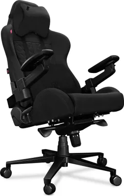 Produktbild von YUMISU Gaming Stuhl Bürostuhl 2050X Höhenverstellbar bis 150kg Belastbar Rückenlehne und Sitz aus Kaltschaum SCHWARZ Stoff