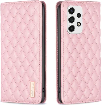 Image de Galaxy A53 5G Case, Elegant Flip Leather Case with Card Slots and Stand for Samsung Galaxy A53 5G Pink