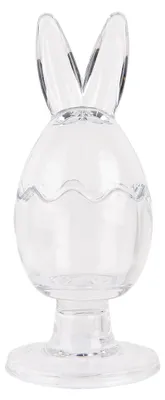 Image de Clayre & Eef Pot en verre Œuf Ø 9x22 cm Verre transparent