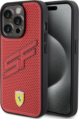 Immagine prodotto di Ferrari iPhone 15 Pro Hardcase - Perforated - Red