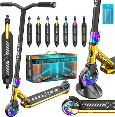 Produktbild von KESSER® Stunt Scooter X-Limit-Pro 360° Lenkung Funscooter Stuntscooter mit Ständer ABEC 9 Kugellagern, 110 mm PolyurethanRäder , Kickscooter Tretroller Cityroller Trick Roller für Kinder Erwachsene