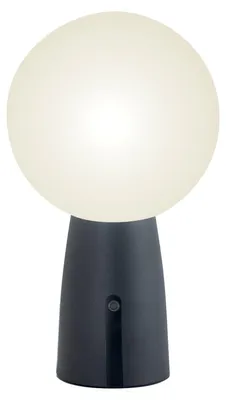 Zdjęcie produktu dla Lampa stołowa Olimpia Pro, ciemnoszara, akumulatorowa i ściemnialna