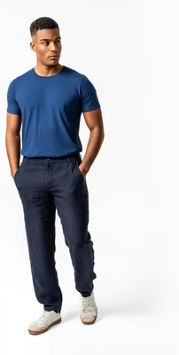 Produktbild von Herren-Hose „Ayke“ in Deep Sea von Living Crafts