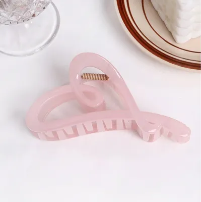 Produktbild von Haarspange Clip XL transparent rosa 12x5cm SP371