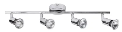 Image de Rabalux 6047 Spot de plafond 4 spots Norton, GU10, argent, standard, 50 cm