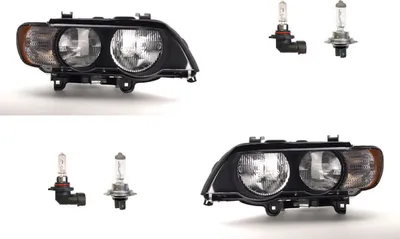 Produktbild von Scheinwerfer passend für BMW X5 E53 00 - 03 mit H7 HB3 Satz Links Rechts 63126930211 63128385941 63126930212 63128385942 6930212 838594 Johns