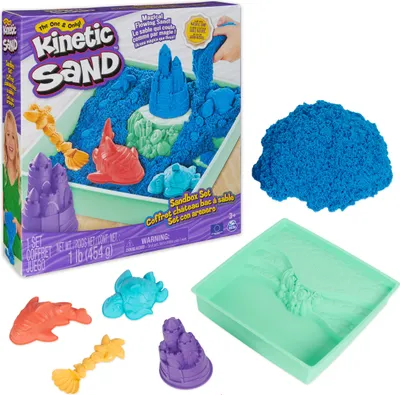 Immagine prodotto di Kinetic Sand KNS ACK Sandbox Set V2 Blue FR GML