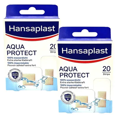 Produktbild von Hansaplast Aqua Protect Pflaster - 2x 20 Stück